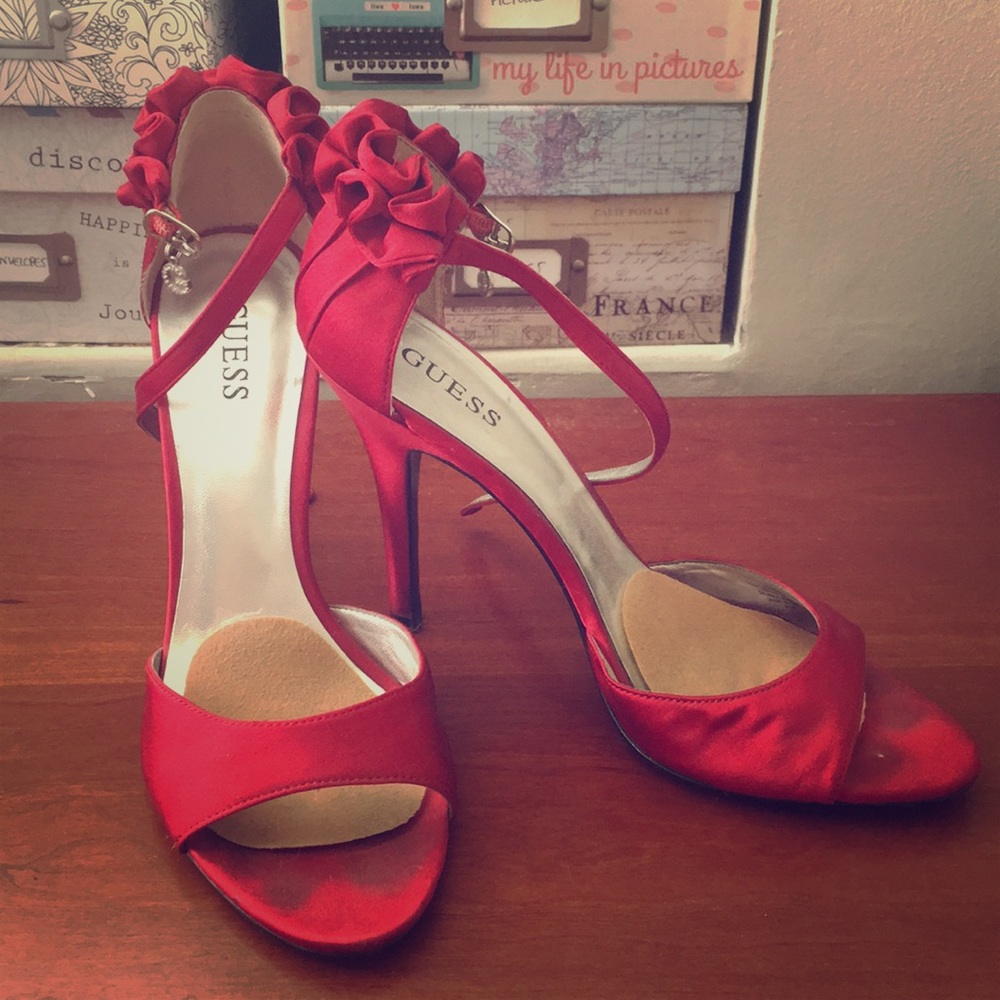 Red Satin Stiletto
